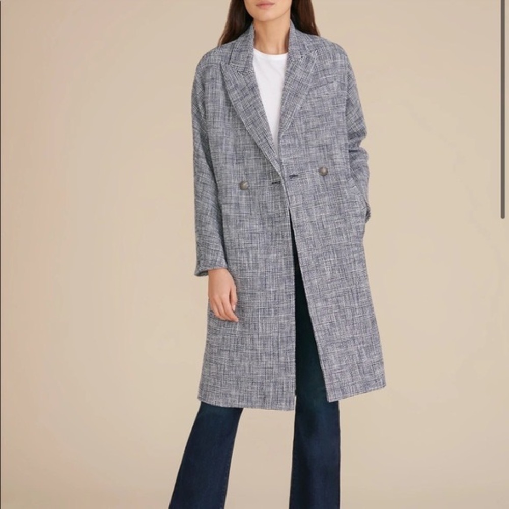 Veronica Beard Fiona plaid print coat